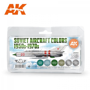 AK Interactive AK11743 Couleurs d&amp;#39;avions soviétiques années 1950-1970 6 x 17 ml