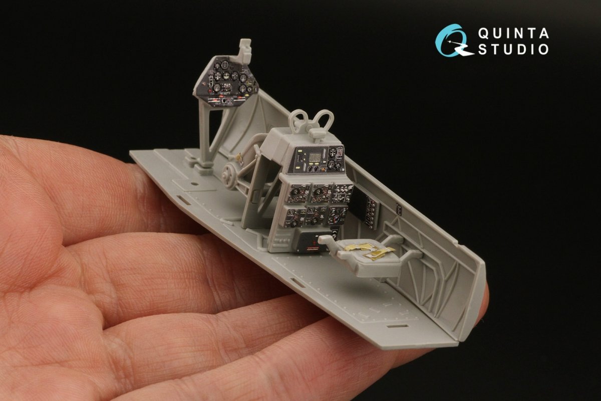 Intérieur imprimé en 3D et coloré sur papier décalcomanie Quinta Studio QD48289 Ar 196A-3 (Italeri) 1/48 – immagine 8