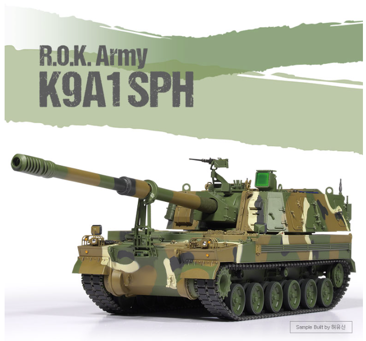 Academy 13561 Obusier automoteur K9A1 de l'armée de la République de Corée, échelle 1/35