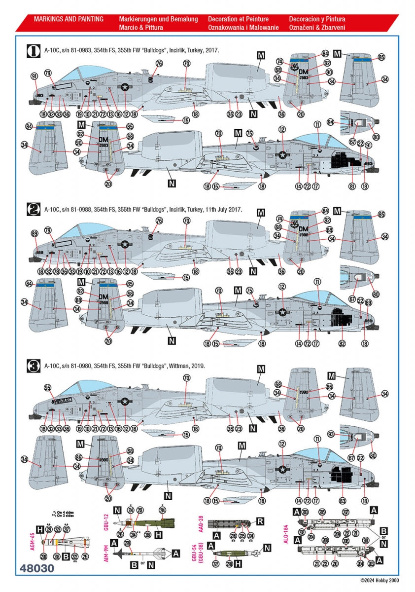 Hobby 2000 48030 A-10C A-10C Opération Résolution Inhérente 1/48 – immagine 3