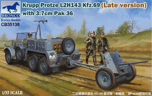 Bronco CB35138 Krupp Protze L2H143 Kfz.69 (version tardive) avec 3,7 cm Pak 36 1/35