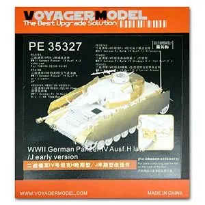 Maquette Voyager PE35327 Panzer IV Ausf. H (version tardive) / J (version précoce) allemand de la Seconde Guerre mondiale pour DRAGON 6300 6549 au 1/35