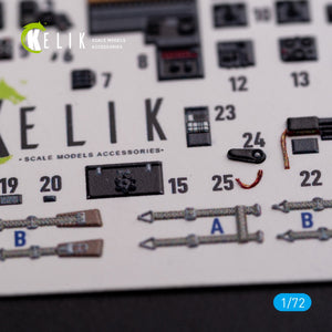 Décalcomanies 3D intérieures KELIK K72069 pour maquette Airfix au 1/72 du Messerschmitt Me410A-1 – imagen 4