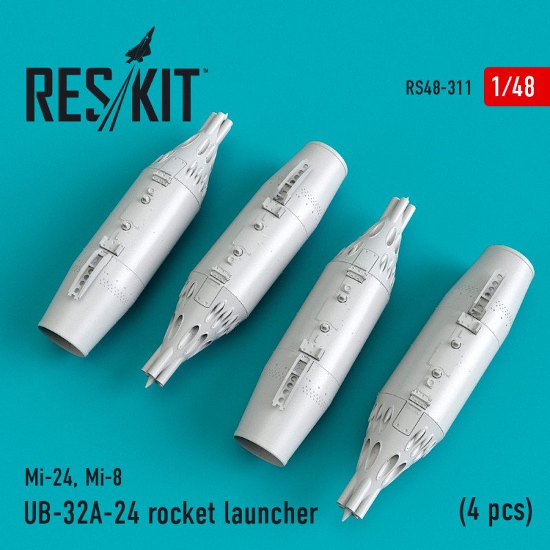Lance-roquettes RESKIT RS48-0311 UB-32A-24 (4 pièces) 1/48