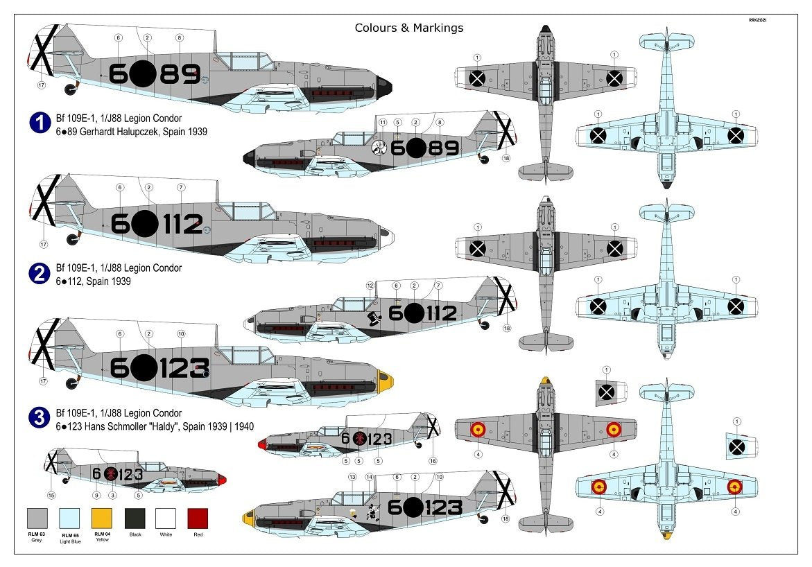 Maquette AZ AZ7802 Bf 109E-1 « Légion Condor » au 1/72 – image 2