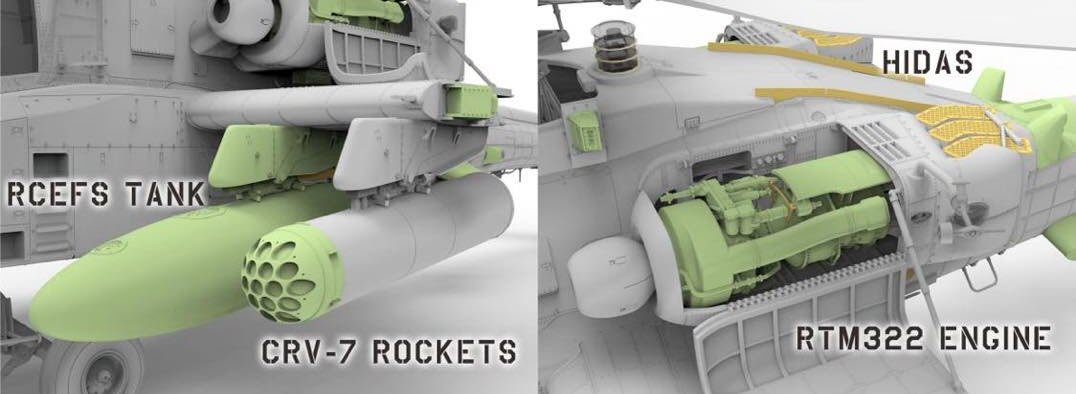 Takom 2604 AH Mk. 1 Hélicoptère d&amp;#39;attaque Apache 1/35 – immagine 4
