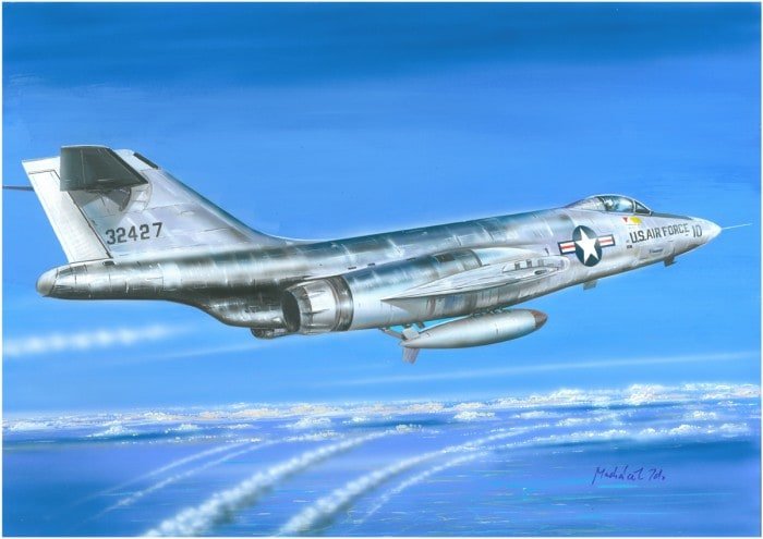 Valom 72124 McDonnell F-101A + bombe nucléaire Mk.7 1/72
