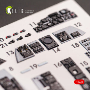 KELIK K48070 F-4E « PHANTOM II » DÉCALCOMANIES 3D INTÉRIEURES POUR MAQUETTE MENG 1/48 – Bild 7