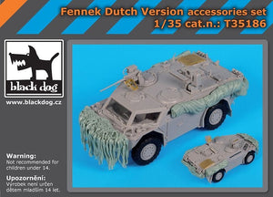 Ensemble d&amp;#39;accessoires Black Dog T35186 Fennek version néerlandaise 1/35