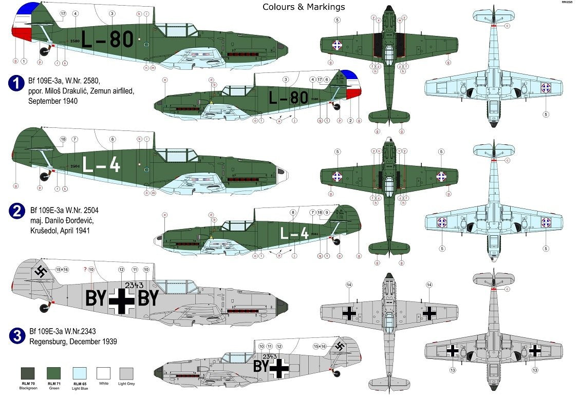 Maquette AZ7688 Bf 109E-3 « En service yougoslave » au 1/72 – image 2