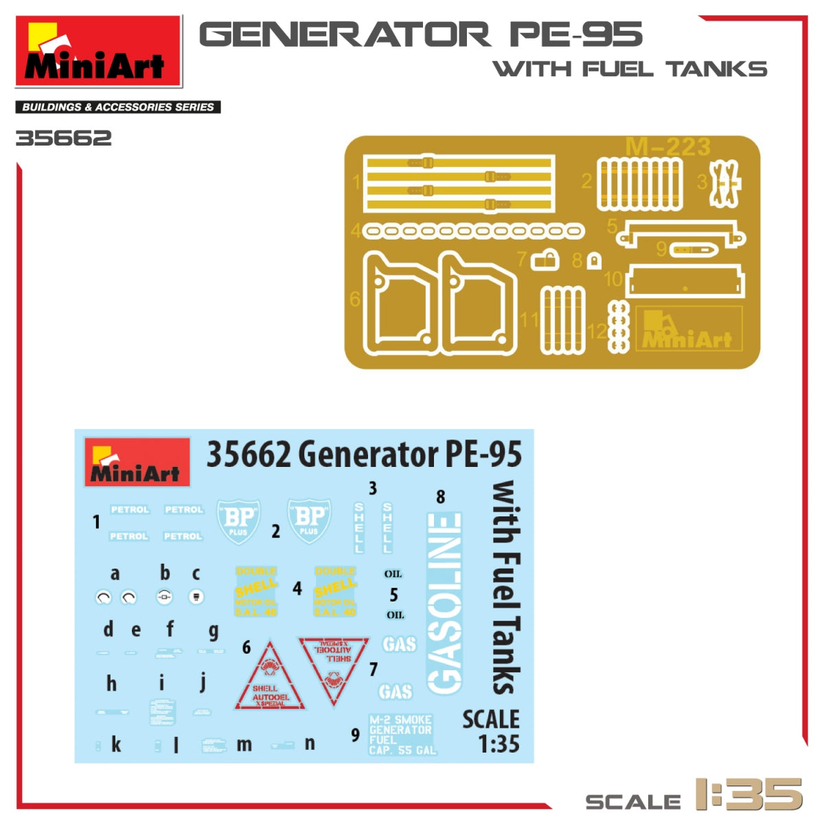 MiniArt 35662 Générateur PE-95 avec réservoirs de carburant 1/35 – Bild 3