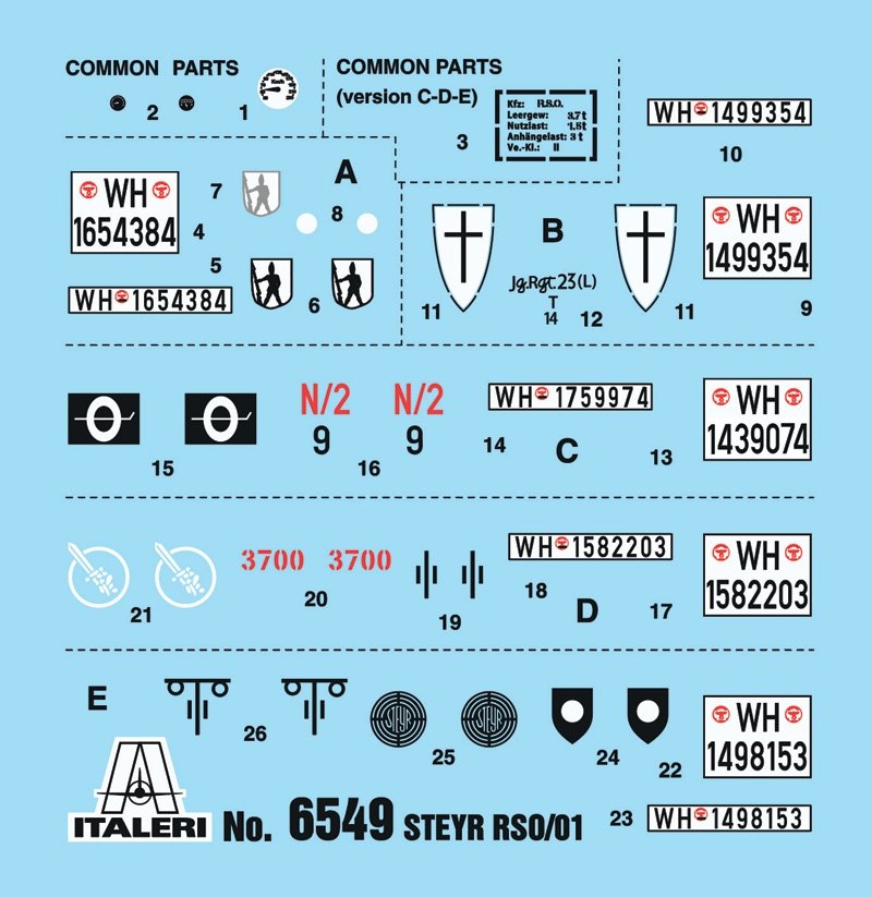 Italeri 6549 STEYR RSO/01 avec SOLDATS ALLEMANDS (1/35) – immagine 3