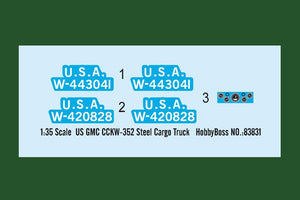 Hobby Boss 83831 Camion cargo en acier US GMC CCKW-352 (1/35) – image 4