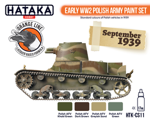 Hataka HTK-CS11 ORANGE LINE – Coffret de peinture de l&amp;#39;armée polonaise du début de la Seconde Guerre mondiale (4 x 17 ml) – image 2