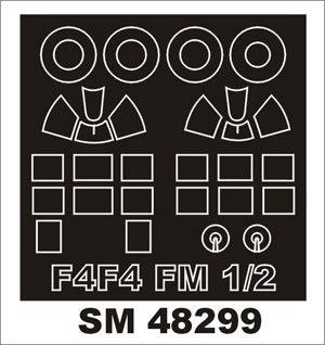 Montex SM48299 F4F-4, FM-1, FM-2 Wildcat HOBBY BOSS