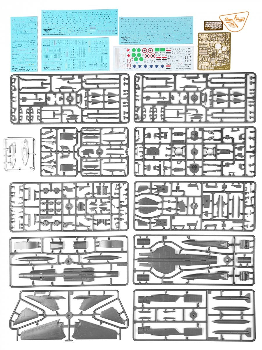 Propulseur transparent ! Kit expert MiG-23MLAE-2 Flogger-G CP72031 au 1/72  – image 3