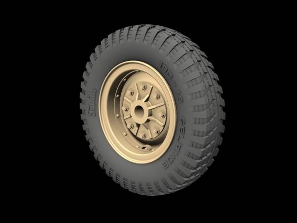 Roues motrices Panzer Art RE35-144 pour Sd.Kfz 11 et 251 (modèle Gelanade initial) 1/35