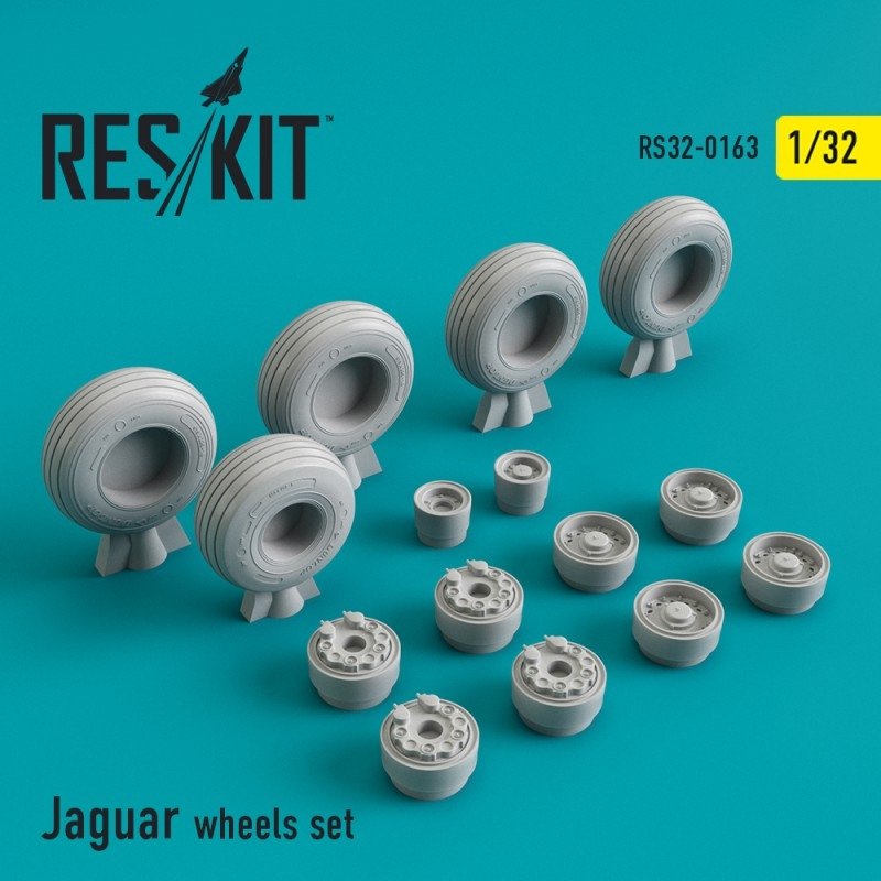 RESKIT RS32-0163 Jeu de roues Sepecat Jaguar 1/32