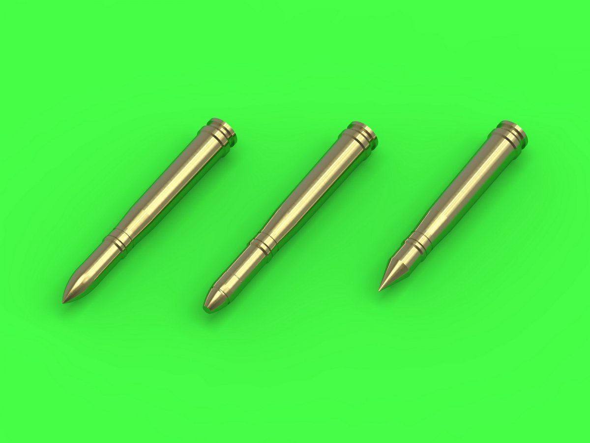 Master GM-35-019 Munitions allemandes de 2 cm (cal. 20x138B) pour canons Flak 30/38, KwK 30/38 - obus (15 pièces) et 3 types de projectiles (5 pièces de chaque type) (1/35) – immagine 3