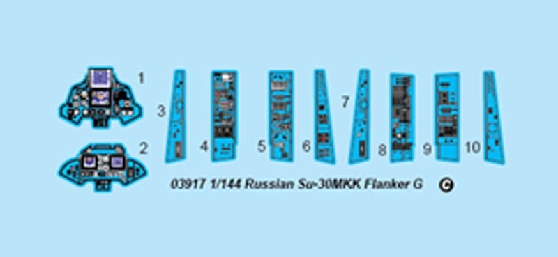Trumpeter 03917 Su-30MKK Flanker russe G 1/144 – immagine 7
