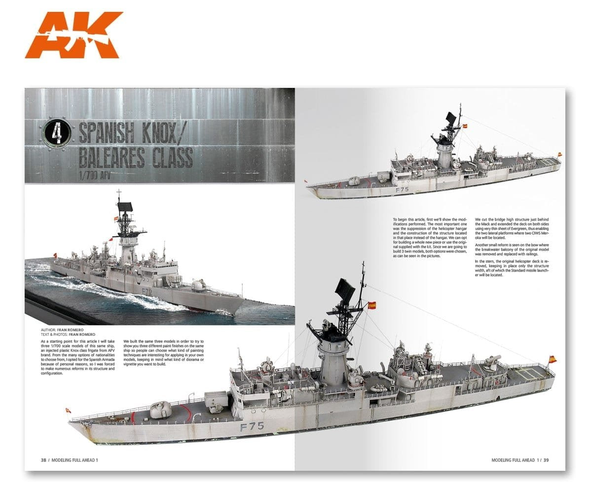 AK Interactive AK098 MODÉLISATION COMPLÈTE 1 / CLASSE KNOX &amp;amp; BALEARES EN – image 6