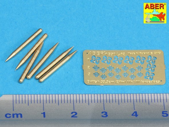 Aber 350L-62 Ensemble de 6 torpilles britanniques 53,3 cm MK.VIII (1/350)  – immagine 2