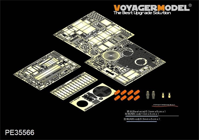 Maquette Voyager PE35566 Char de combat principal italien moderne C1 Ariete avec surarmement (pour TRUMPETER 00394) 1/35