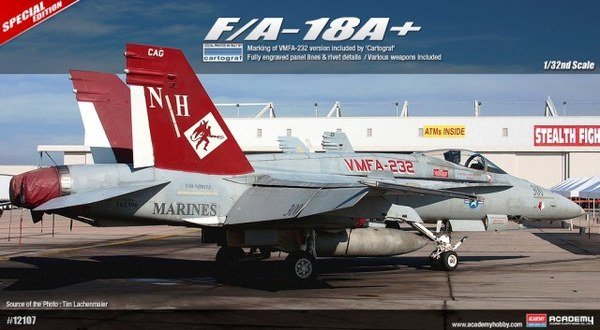 Maquette Academy 12107 USMC F/A-18A+ VMFA-232 RED DEVILS 1/32