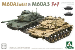 Takom 5022 M60A1 avec ERA et M60A3 - 1 Plus 1 1/72