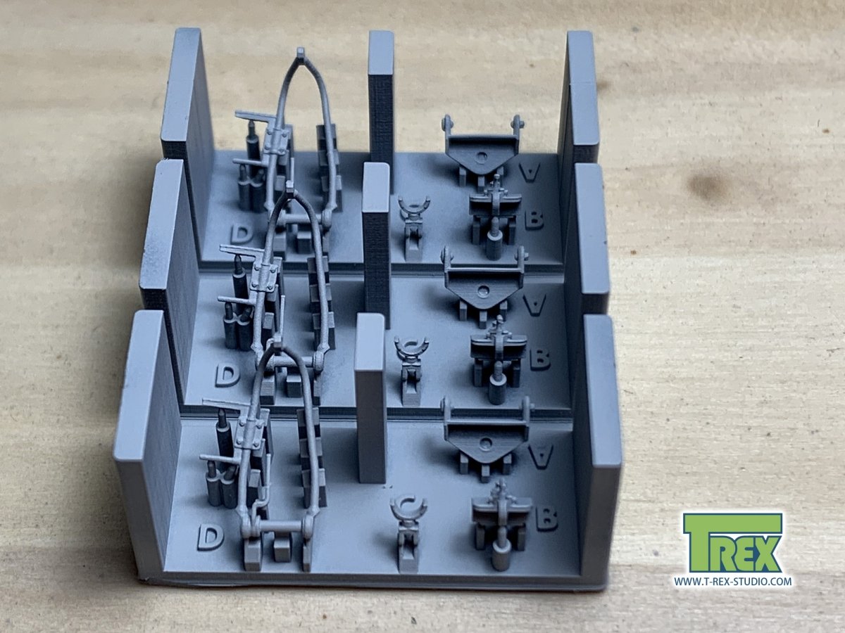 T-Rex Studio TR35030 Support de coupole pour mitrailleuse antiaérienne allemande de la Seconde Guerre mondiale, 3 pièces, échelle 1/35 – imagen 2