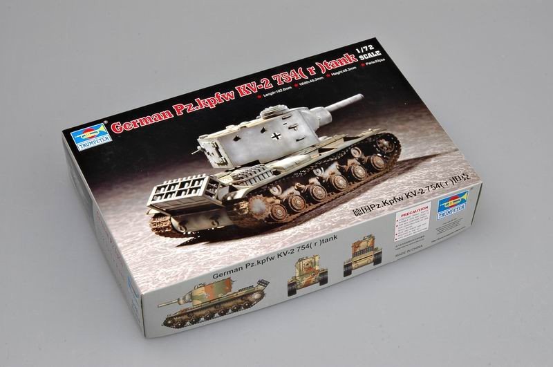 Trumpeter 07266 Char allemand Pz.kpfw KV-2 754( r ) (1/72) – image 2