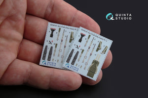 Intérieur coloré imprimé en 3D sur papier décalcomanie Quinta Studio QD48181 Su-27UB (pour kit KittyHawk) 1/48 – image 3