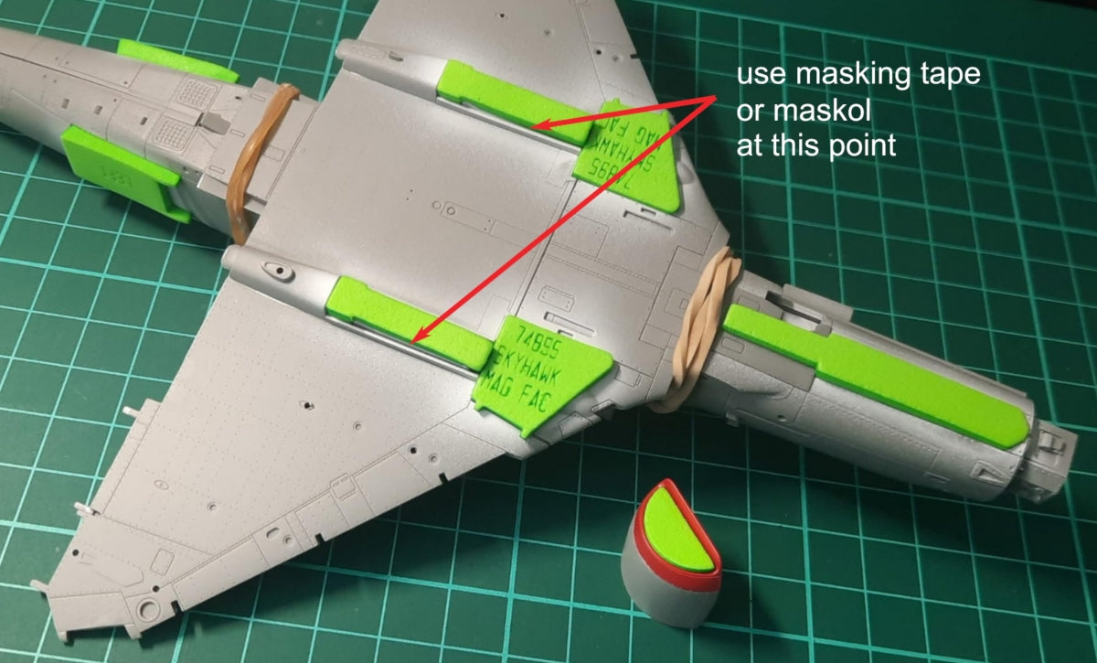 Bouchons de passage de roue Omask 74895 A-4 Skyhawk (pour Magic Factory) 1/48 – image 2