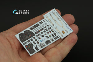 Intérieur imprimé en 3D et coloré sur papier décalcomanie Quinta Studio QD32200 P-38L-5-LO Lightning (Trumpeter/Hobbycraft) 1/32  – image 8