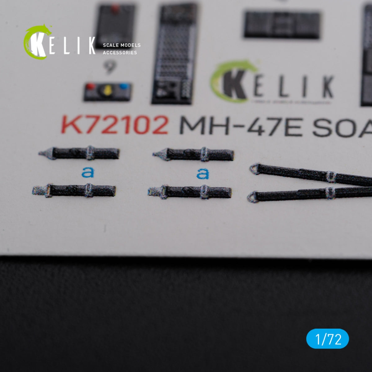Décalcomanies 3D intérieures KELIK K72102 MH-47E pour maquette Italeri au 1/72 – immagine 6