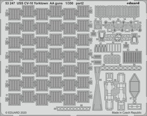 Eduard 53247 USS CV-10 Yorktown Canons AA 1/350 TRUMPETER – immagine 2