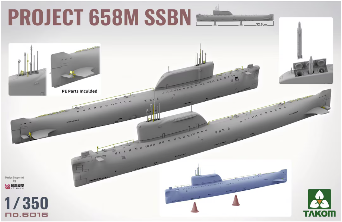 Takom 6016 Projet 658M SSBN 1/350  – Bild 2