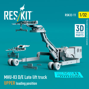 RESKIT RSK32-0011 MHU-83 D/E Chariot élévateur tardif, position de chargement supérieure (kit de modèle imprimé en 3D) 1/32 – image 3