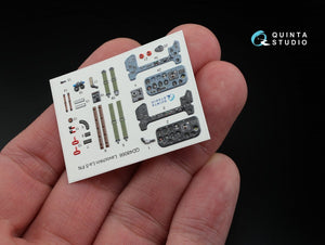 Intérieur imprimé en 3D et coloré sur papier décalcomanie Quinta Studio QD48066 La-5FN (pour kit Zvezda) 1/48 – Bild 2