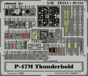 Maquette Eduard FE354 P-47M Thunderbolt au 1/48 Tamiya