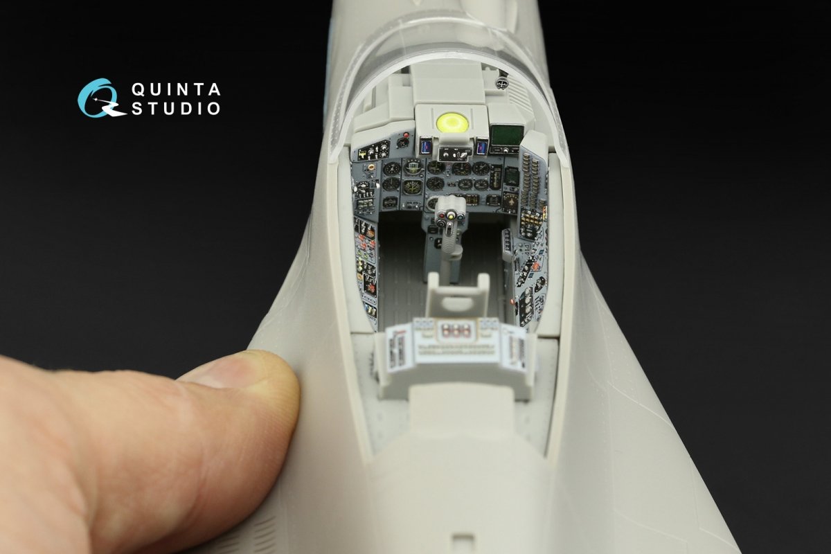 Intérieur imprimé en 3D et coloré sur papier décalcomanie Quinta Studio QDS-32175 MiG-29 9-12 Fulcrum A (Trumpeter) (Petite version) 1/32  – image 11