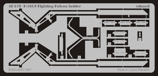 Eduard 48578 F-16CJ ladder 1/48 (TAMIYA)