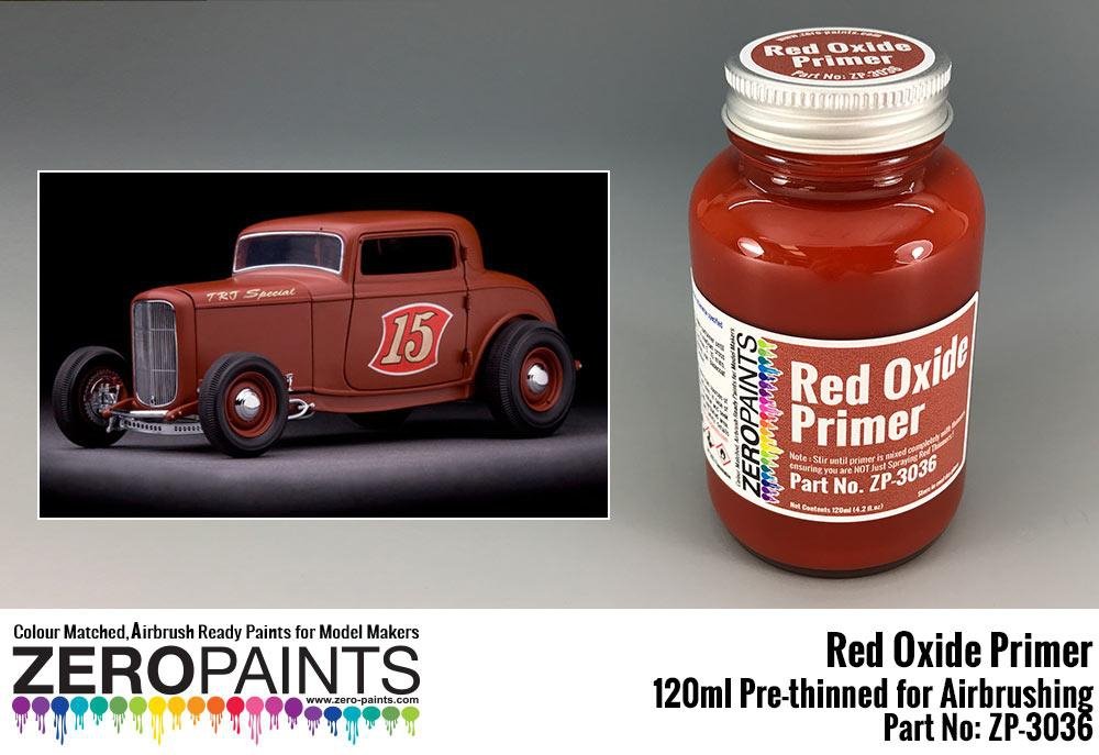 Apprêt antirouille rouge Zero Paints ZP-3036 120 ml pour aérographe – image 2