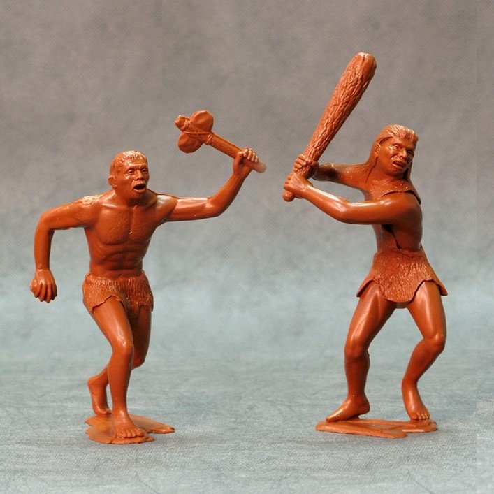Ark Models 80010 Hommes des cavernes, lot de deux figurines n° 1, 150 mm