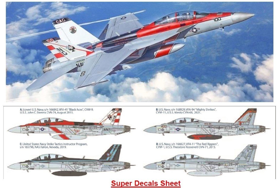 Italeri 2823 F/A-18F Couleurs spéciales de l&amp;#39;US Navy 1/48 – image 2