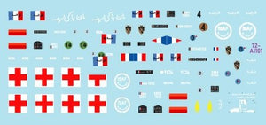 Star Decals 72-A1101 ISAF-Afghanistan n° 2. Casques bleus français. Renault VAB, VAB Sanitaire, Panhard VBL. Échelle 1/72. – Bild 3