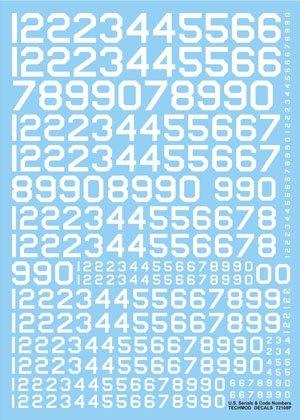 Techmod 72108 - US Serial &amp;amp; Code Numbers (1/72)
