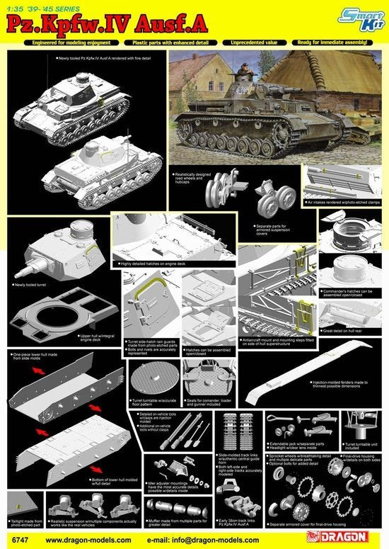 Dragon 6747 Pz.Kpfw.IV Ausf.A (1/35)  – immagine 2