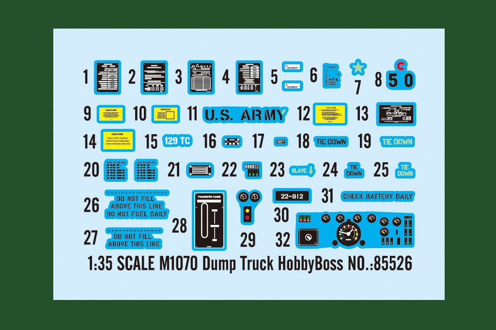 Camion-benne Hobby Boss 85526 M1070, échelle 1/35 – image 3