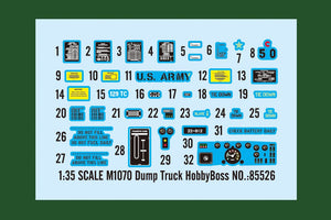 Camion-benne Hobby Boss 85526 M1070, échelle 1/35 – image 3